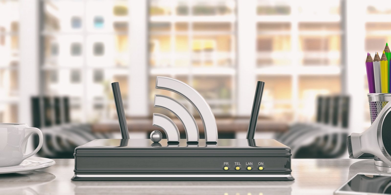 WLAN-Router und Drucker im Heimnetzwerk